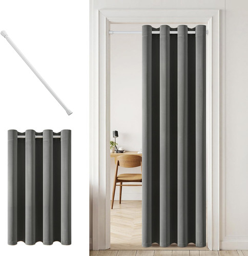 Blickdichter türvorhang mit - blickdichter,